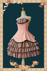 Infanta - Waltz - Classic Lolita JSK Tiered Dress with Bunny Ear Blouse