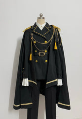 Gazing Galactic - Dawnbreak - Ouji Lolita Pants Suit with Military Coat and Cape