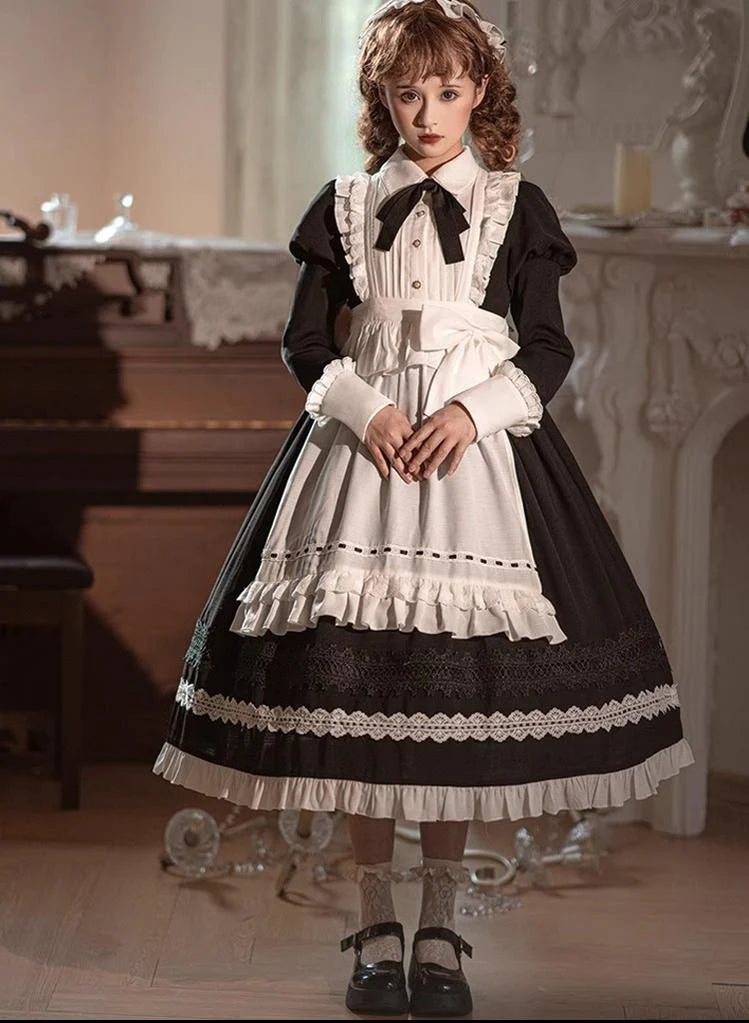 Sweet Date - Halloween Gothic Lolita OP Maid Lolita Dress Elegant Lolita OP