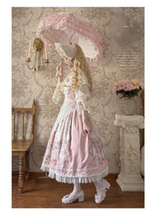 Urtto - Rococo - Spring Vintage Doll Lolita OP Dress with Light Upper