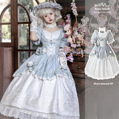Rose Island - Fairytale Dance - Princess Lolita OP Halter Neckline Dress