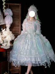 FantasyMirror - Exquisite Butterfly JSK Floral Wedding Lolita JSK Dress