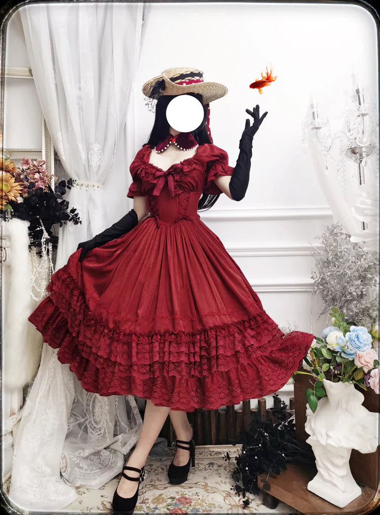 Sweet Wood - CLA Vintage French Lolita OP Dress