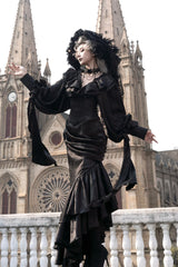Muppet Mind Ben - Oracle - Gothic Lolita Mermaid Long Drape Skirt with Fishbone Corset