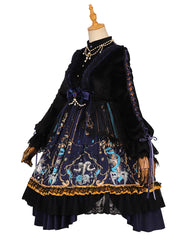 YingLuoFu - God Redemption - Retro Gothic OP, Printed Dress