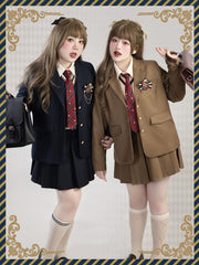 Yingtang - Plus Size Lolita JK Suit Royal College Vintage