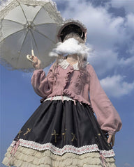 Dark Star Island - Sugar Frost - Sweet Lolita Cardigan Knit Embroidered Sweater