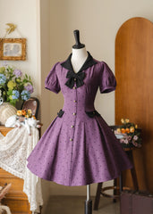 Forest Wardrobe - Forest Polka-Dot - Classic Lolita OP Dress With Polka Dots & Pockets