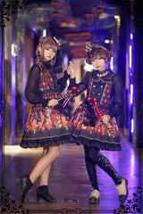 Fanzy Fantasy - Halloween Lolita Shirt Gothic Bat Collar