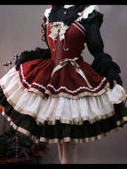 Krncrlo - Cello Vintage Elegant 3 Tiered Lolita Jumper Dress