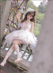 Daydream Whisper - Endless Summer - Bridal Wedding Lolita JSK Open-Back Dress