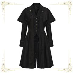 Immortal Thorn - Sea of Hope - Ouji Lolita Long Coat, Detachable Cape