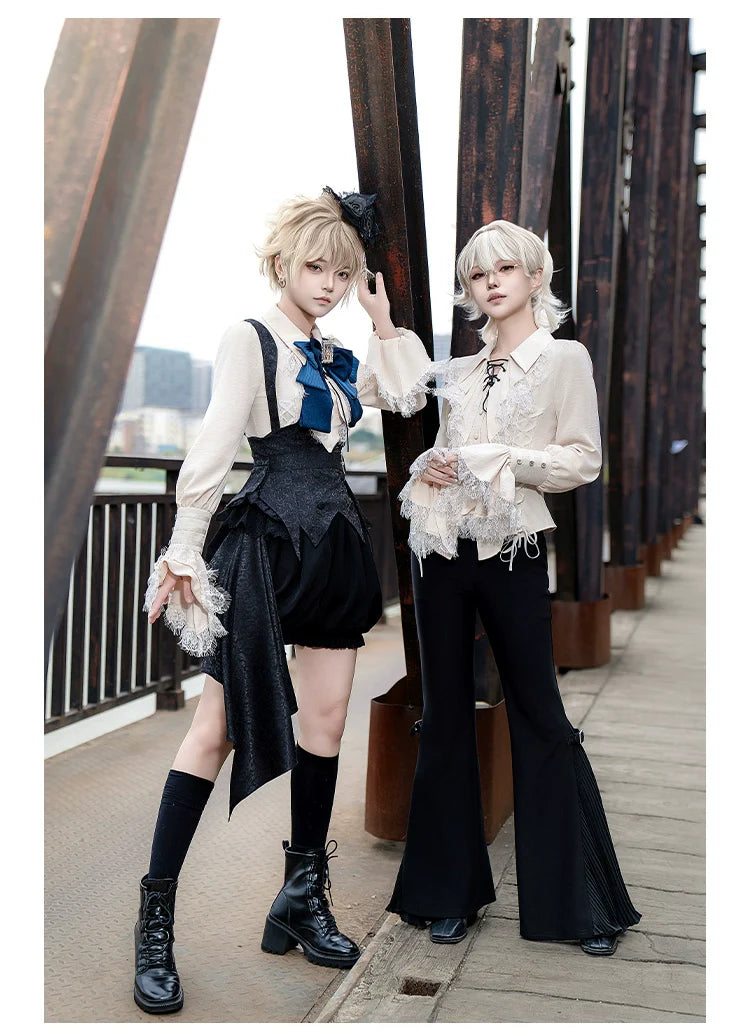 With PUJI - Hunter of Gold - Ouji Lolita Shorts/Pants Outfit Twins Set