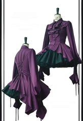 Danger Girl - The Persevering - Ouji Lolita Shirt Gothic Blouse with Mutton Sleeves