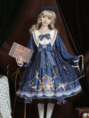 OCELOT - Classic Lolita OP Sailor Collar Elegant Lolita Dress