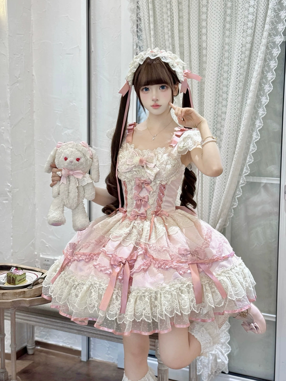 Sugar Girl - Dreamy Butterfly - Ballet-style Sweet Lolita JSK Dress With Large Bow Trailing