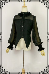 Fanzy Fantasy - Halloween Lolita Shirt Gothic Bat Collar