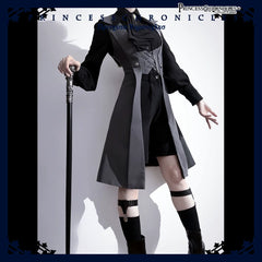 Princess Chronicles - The Night Prelude - Retro Lolita Vest Gothic Lolita Black Waistcoat
