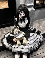 Buling Moon - Solo Puppet - Sweet Lolita OP Dress with Princess Long Sleeves