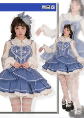 OCELOT - Love Affairs - Sweet Lolita Bodice Set Spicy Cowgirl Dress Set
