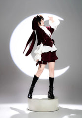 Princess Chronicles - Hare Hunter - Vintage Red Ouji Suit With Bunny Ear Hooded Jacket