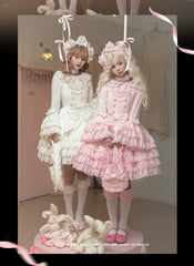 Plum Tree - Pure Love Language - Sweet Lolita Pearl JSK Princess Sleeves Blouse