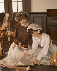 ZeeYe - Night Rose - Classic Lolita Shirt Double Layer Bow Embroidered Versatile Blouse