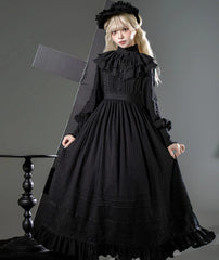 Sanshanjiu - A Quiet Place - Nun Style Gothic Lolita OP Dress