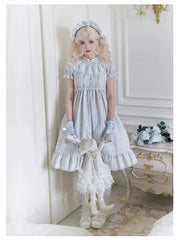 With PUJI - Annie's Dreamland - Cotton Lolita OP Dress Doll Collar Summer Dress