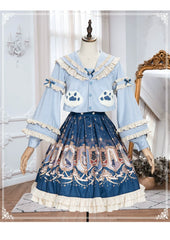 YingLuoFu - Winter Lolita Skirt Set - Starry Court Retro Palace SK Cloak