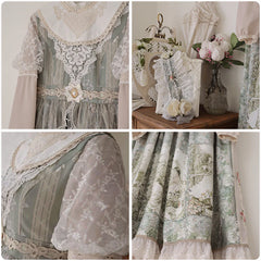 Cat-Romance - A Twilight Feast - Vintage Casual Lolita Summer OP