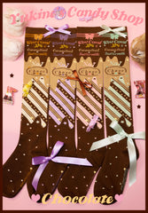 Yukines Box - Kawaii Lolita Chocolate Color Cotton Socks