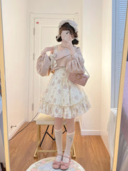KuMa Lolita - Twilight Rose - Sweet Lolita Dress Sweater and JSK