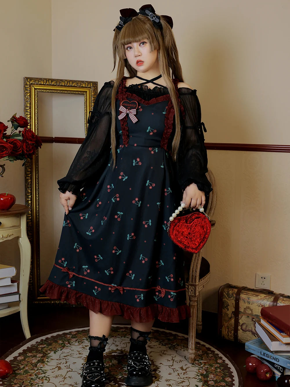 Yingtang - Plus Size Lolita Kawaii JSK Dress