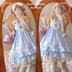 Fluff Mollie - Split Pea Breakfast - Kawaii Lolita Cotton JSK