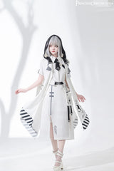 Princess Chronicles - Dry sea and Ashlar - Ouji Lolita White Cloak Set