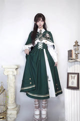 Letters from Unknown Star - Time Traveler - Winter Lolita Strap Skirt Long Sleeve Shirt