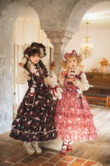 Miss Point - Forest Berry Bunny - Sweet Lolita JSK Elegant Bunny Print Dress