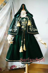 Surface Spell - Bourbon Dynasty - Gothic Embroidery Velvet Cape