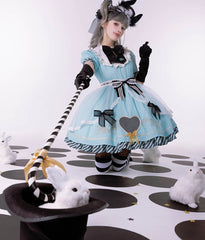 Confession Balloon - Alice in Wonderland - IP Collab Sweet Lolita OP Dress and KC