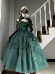 Meowing and fruity - Milky Way - Brilliant Princess Lolita Prom Dress Multicolors Long Dress