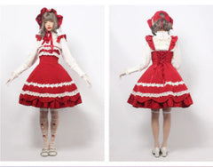 Magic Tea Party - Solid Color Lolita Casual Dress Floral Dress JSK