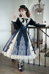 Letters from Unknown Star - Church Bell - Elegant Lolita OP Dress Long Sleeve Spring Autumn