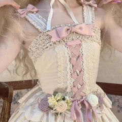 Miss Point - Forest Waltz - Cotton Lolita Camisole Embroidered Cami Top