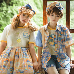 Miss Point - Daisy Lemon - Kawaii Lolita Lemon Print JSK Customized