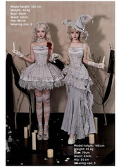 With PUJI - Letter and Poetry · Twilight - Gothic Witch Lolita SK Suit Bodice Mermaid Dress