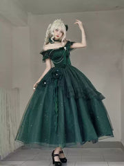 Meowing and fruity - Milky Way - Brilliant Princess Lolita Prom Dress Multicolors Long Dress