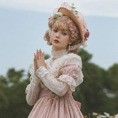 Miss Point - Woody Rose - Elegant Flower Lolita Hat