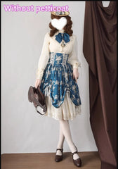 Miss Point - Customized Vintage Lolita Skirt Elegant Pullover Fishbone SK