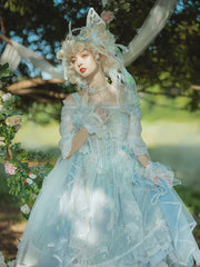 FantasyMirror - Exquisite Butterfly JSK Floral Wedding Lolita JSK Dress